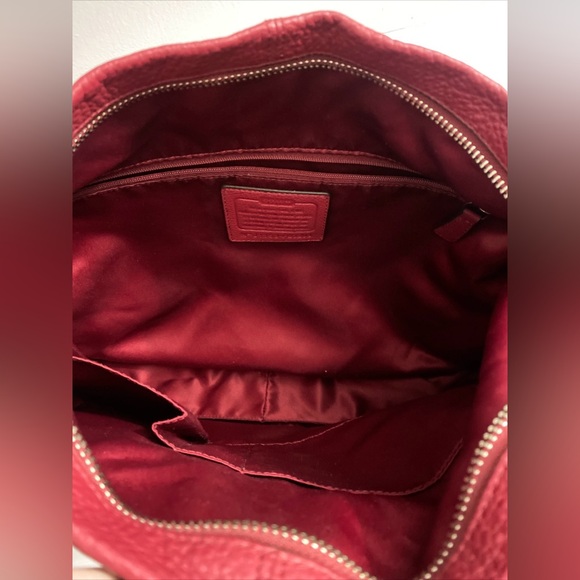 Coach Park Hobo bag Color Red wine F23293 - Picture 7 of 10